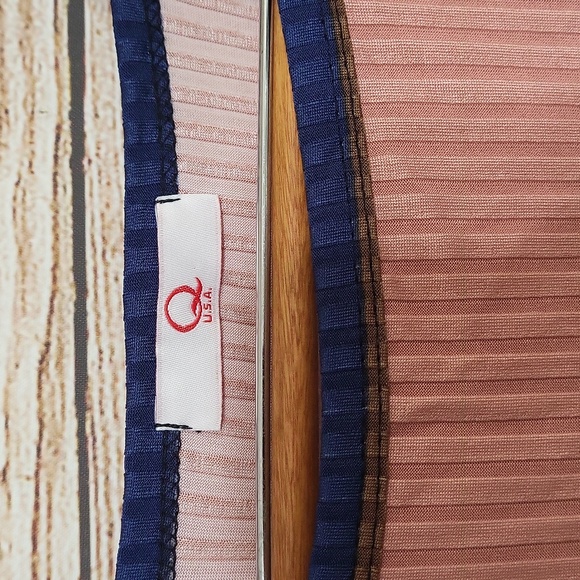 💟 Q Women's Small Multi-colored Ribbed Midi Dress - Picture 2 of 4